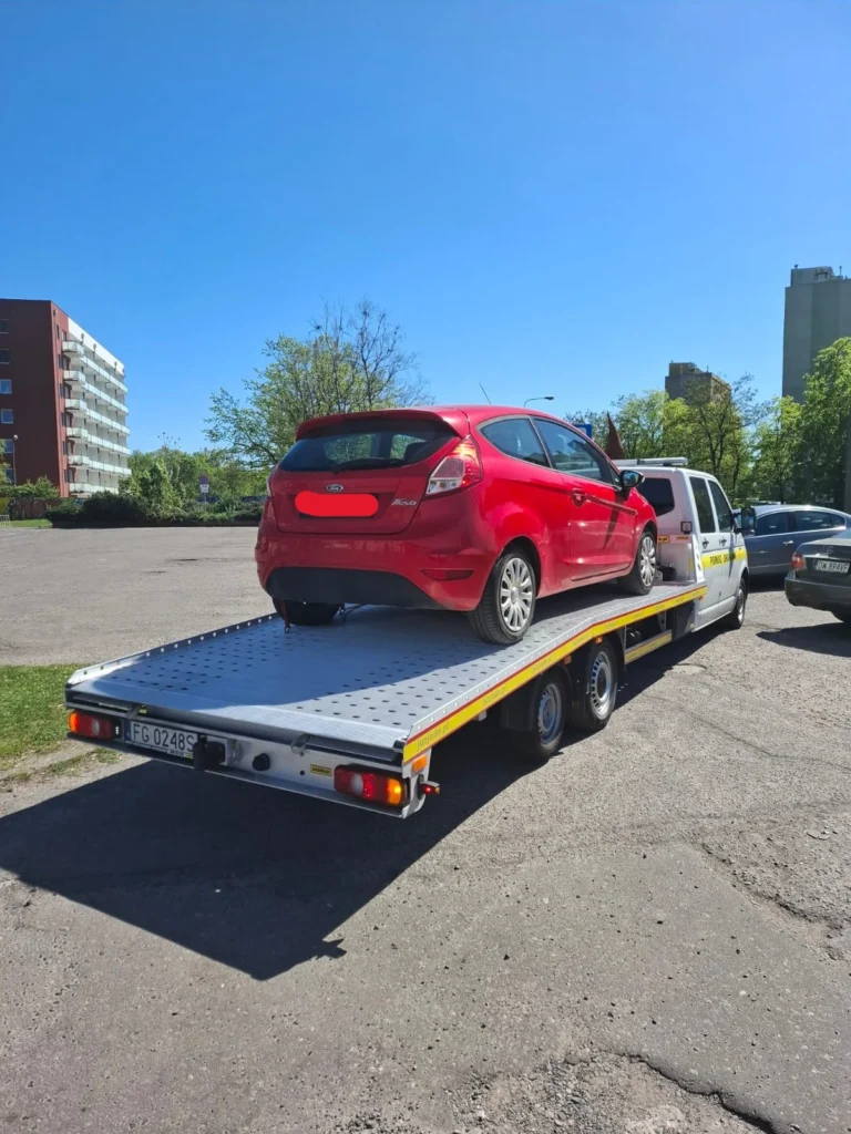 Profesjonalna pomoc drogowa Berlin podczas holowania samochodu na ulicach miasta